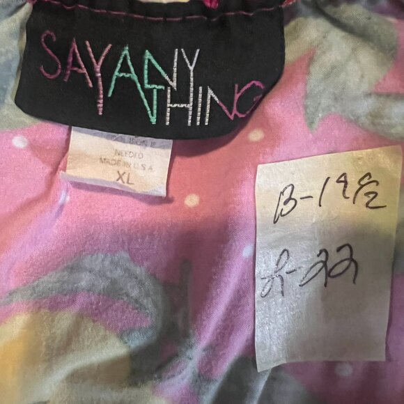 Women’s Lemon Print Off Shoulder Ruffle Peasant Top Pink Polka Dot XL - Picture 6 of 6